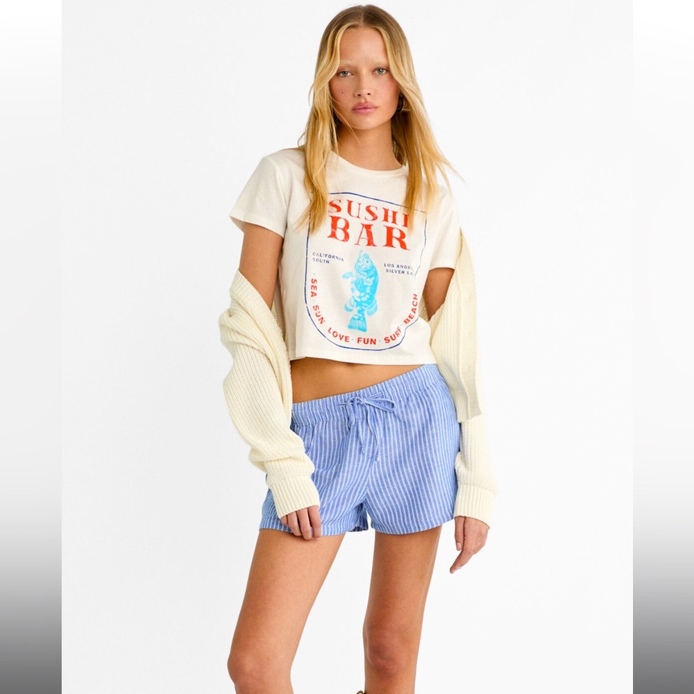 Striped Pajama Shorts
